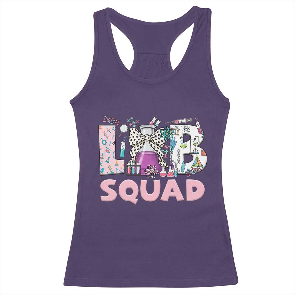 Funny Lab Squad Chemistry Laboratory Week Racerback Tank Top TS11 Purple Print Your Wear