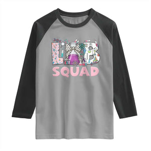 Funny Lab Squad Chemistry Laboratory Week Raglan Shirt TS11 Sport Gray Black Print Your Wear