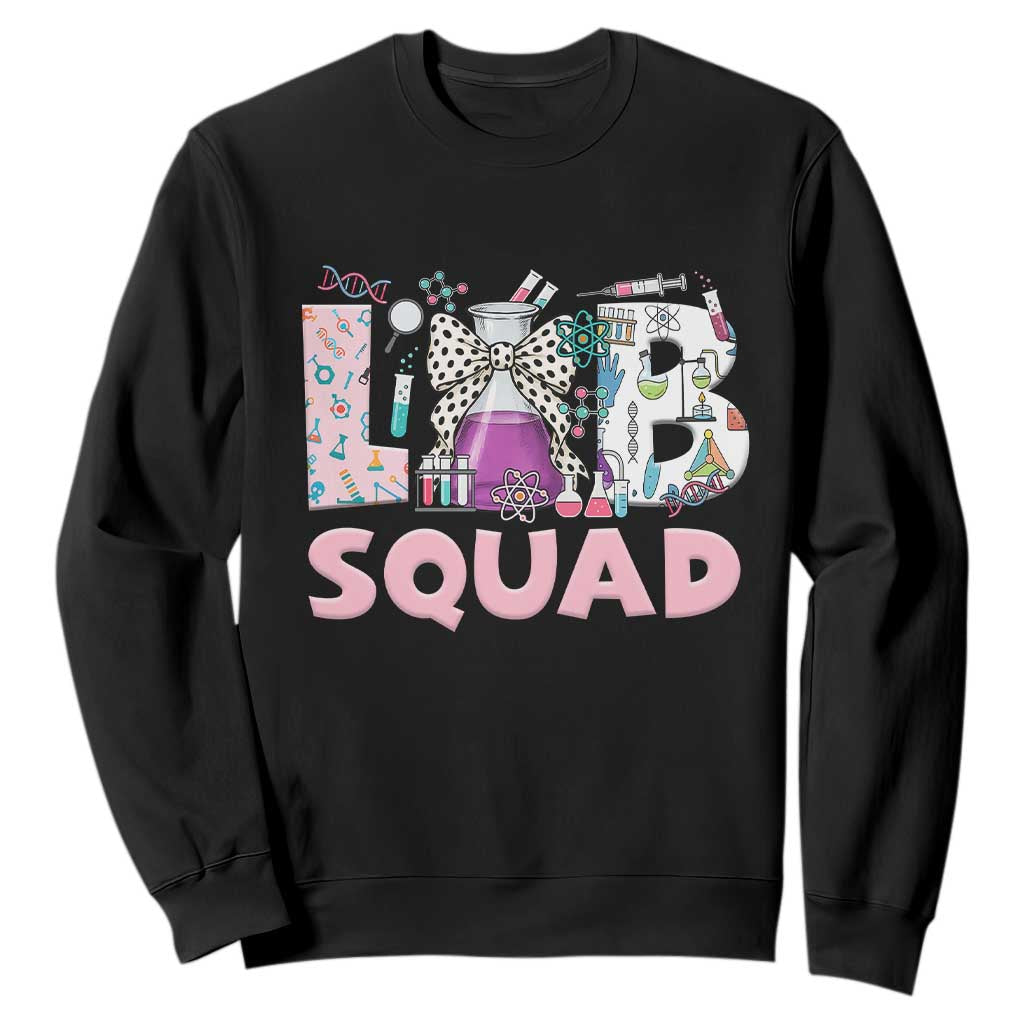 Funny Lab Squad Chemistry Laboratory Week Sweatshirt TS11 Black Print Your Wear