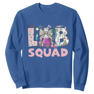 Funny Lab Squad Chemistry Laboratory Week Sweatshirt TS11 Royal Blue Print Your Wear