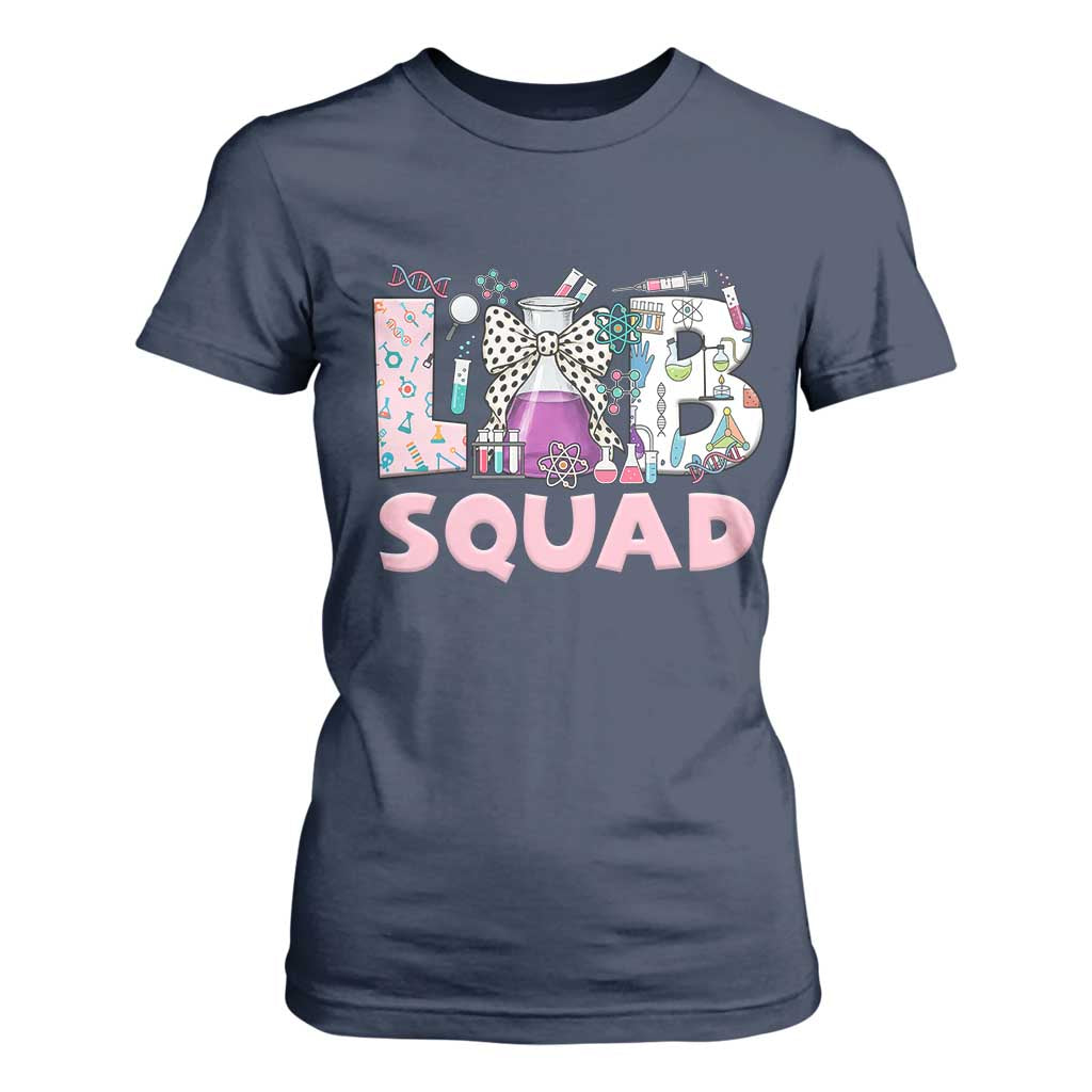 Funny Lab Squad Chemistry Laboratory Week T Shirt For Women TS11 Navy Print Your Wear