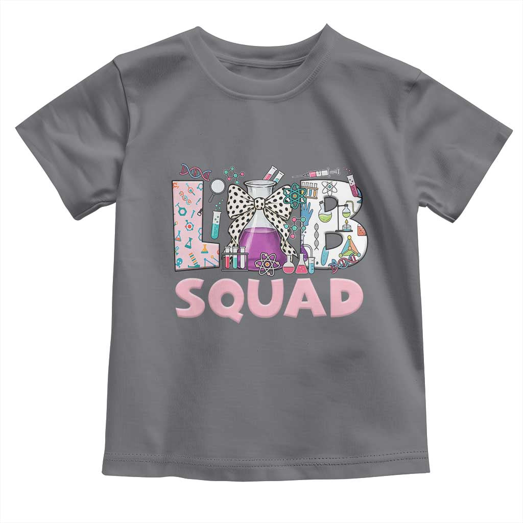Funny Lab Squad Chemistry Laboratory Week Toddler T Shirt TS11 Charcoal Print Your Wear