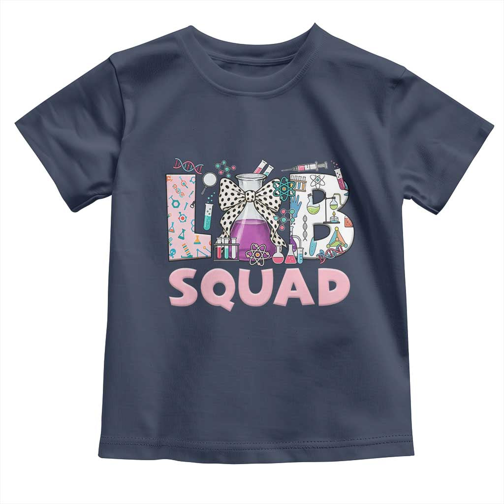 Funny Lab Squad Chemistry Laboratory Week Toddler T Shirt TS11 Navy Print Your Wear