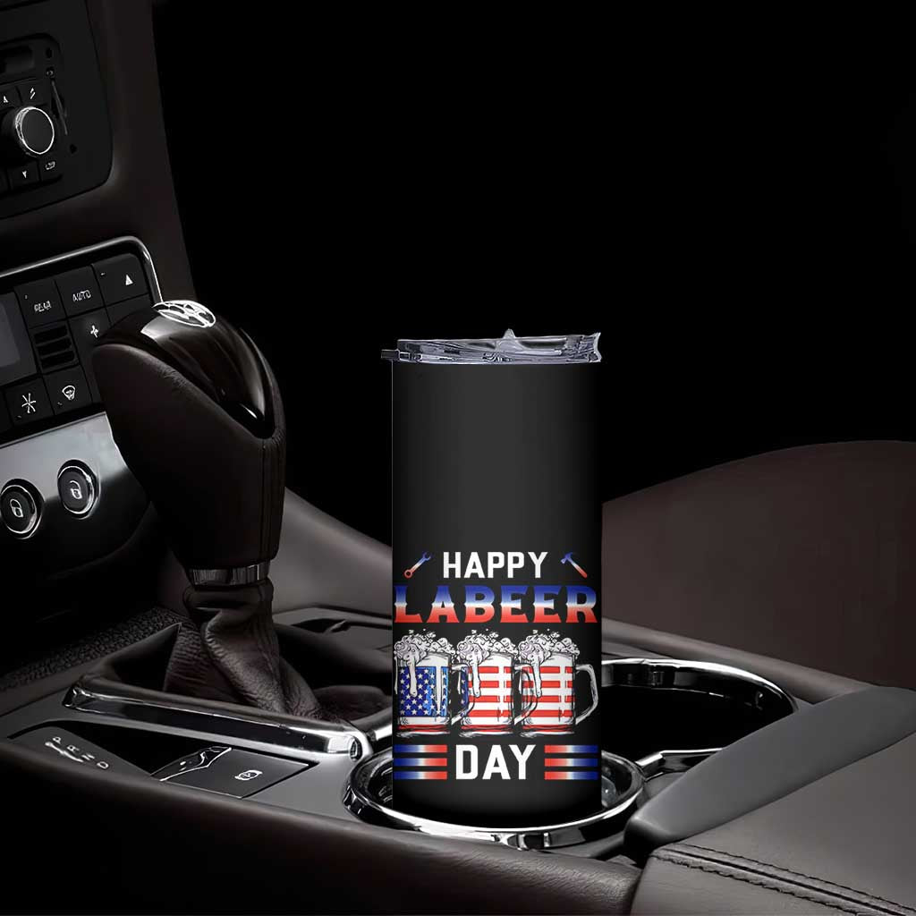 Funny Labor Day Drinking Skinny Tumbler Labeer Day American Flag Beer Mug TS11 Print Your Wear