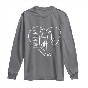Funny Laboratory Life Lab Chemistry Scientist Long Sleeve Shirt TS11 Charcoal Print Your Wear