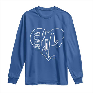 Funny Laboratory Life Lab Chemistry Scientist Long Sleeve Shirt TS11 Royal Blue Print Your Wear