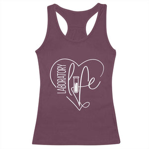 Funny Laboratory Life Lab Chemistry Scientist Racerback Tank Top TS11 Maroon Print Your Wear