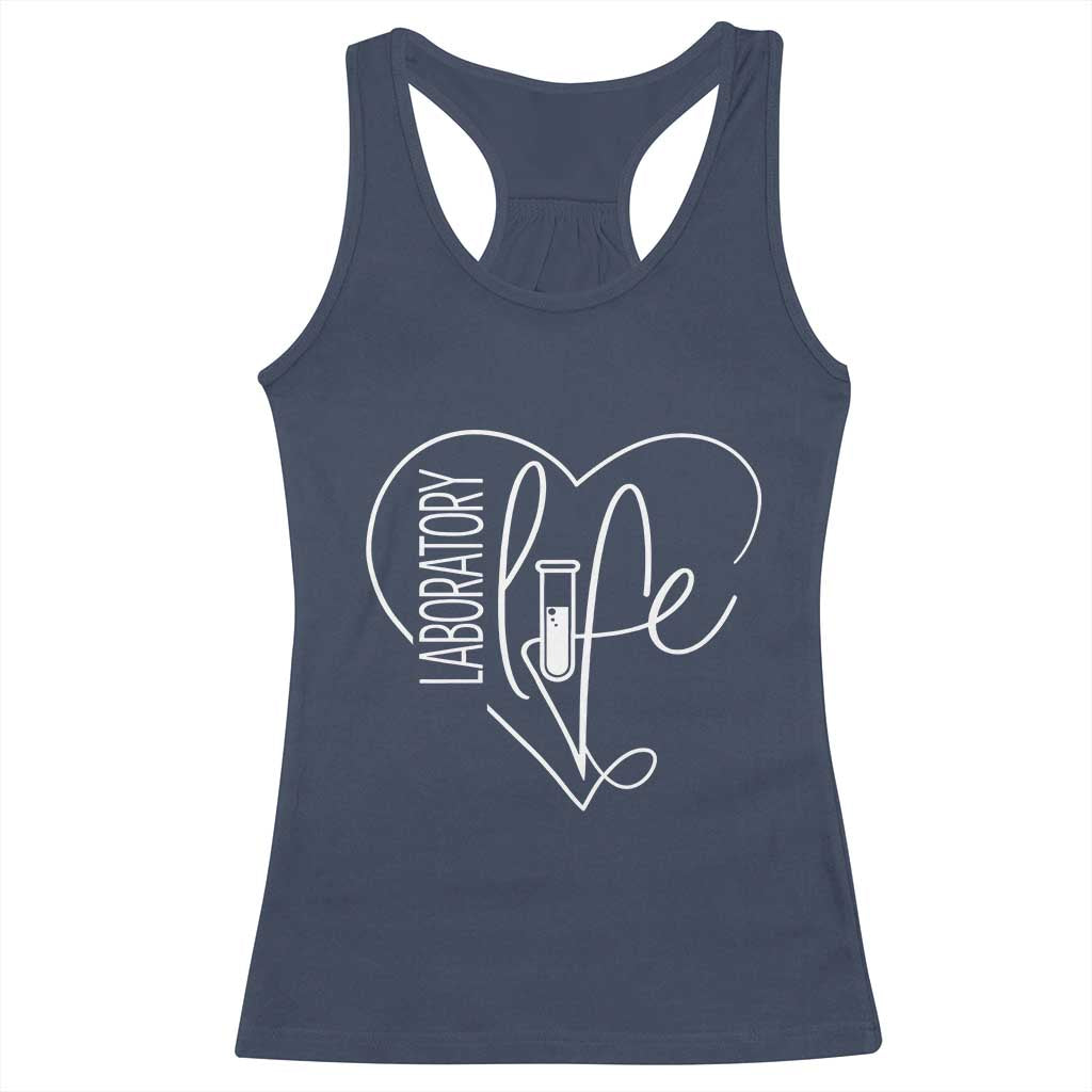 Funny Laboratory Life Lab Chemistry Scientist Racerback Tank Top TS11 Navy Print Your Wear