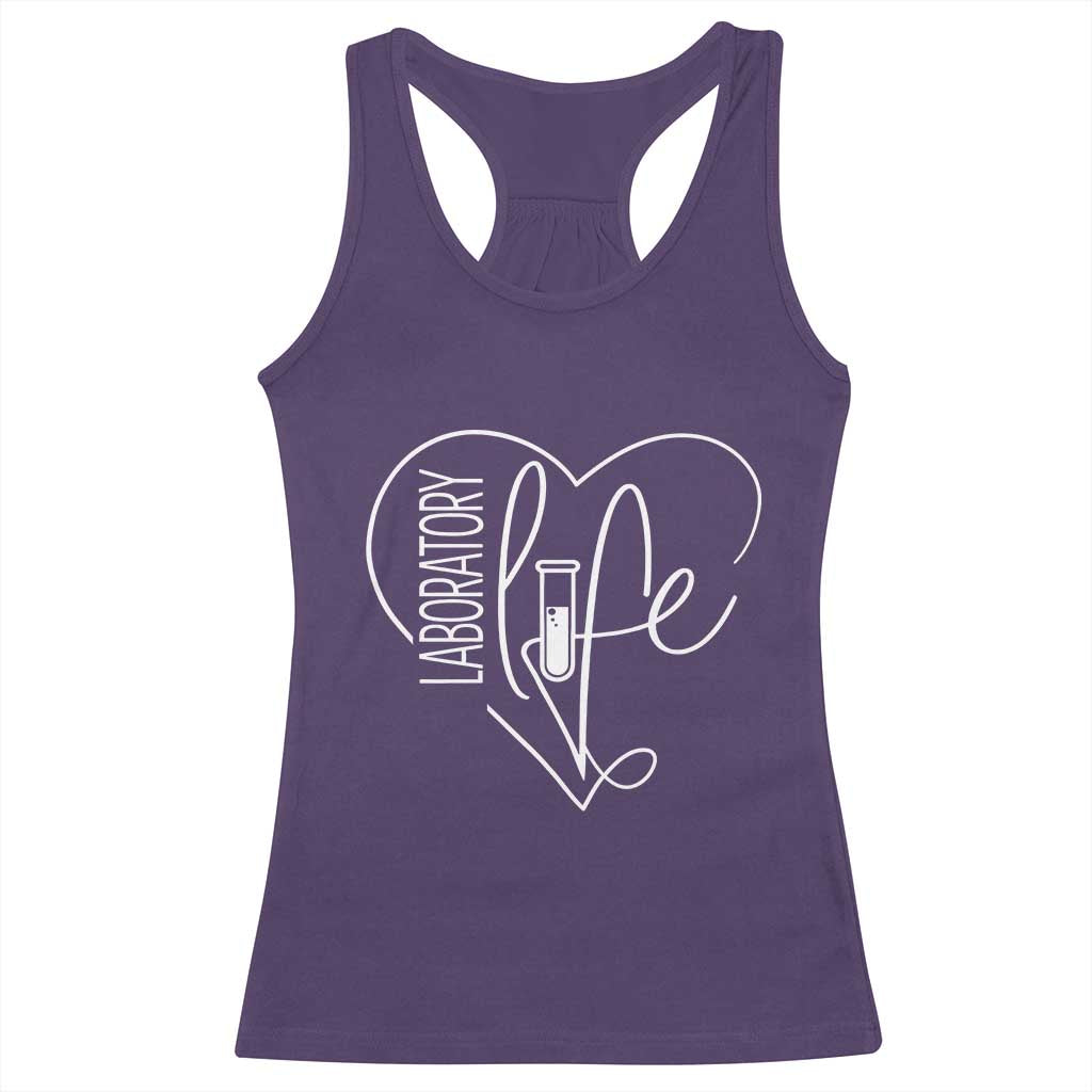 Funny Laboratory Life Lab Chemistry Scientist Racerback Tank Top TS11 Purple Print Your Wear