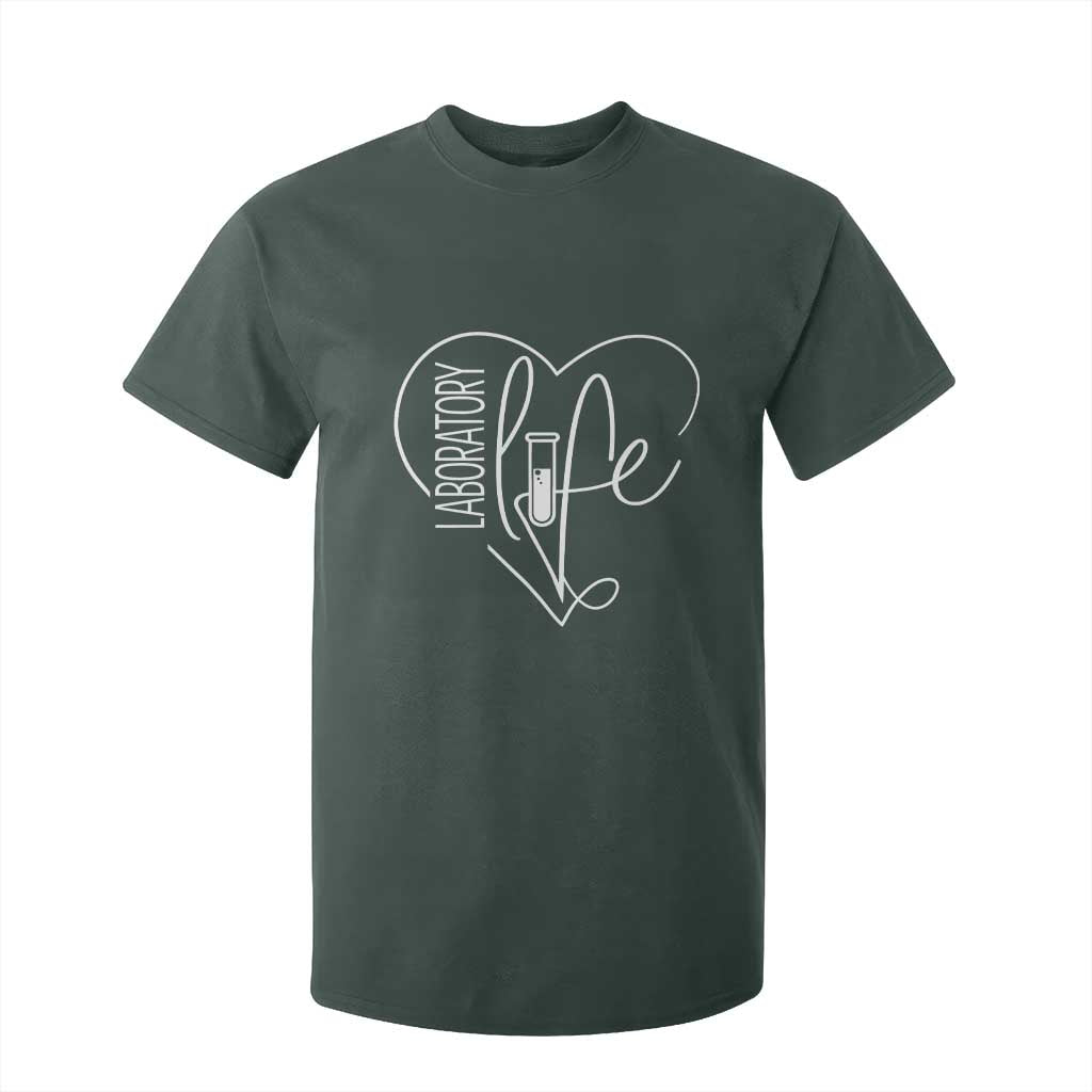 Funny Laboratory Life Lab Chemistry Scientist T Shirt For Kid TS11 Dark Forest Green Print Your Wear
