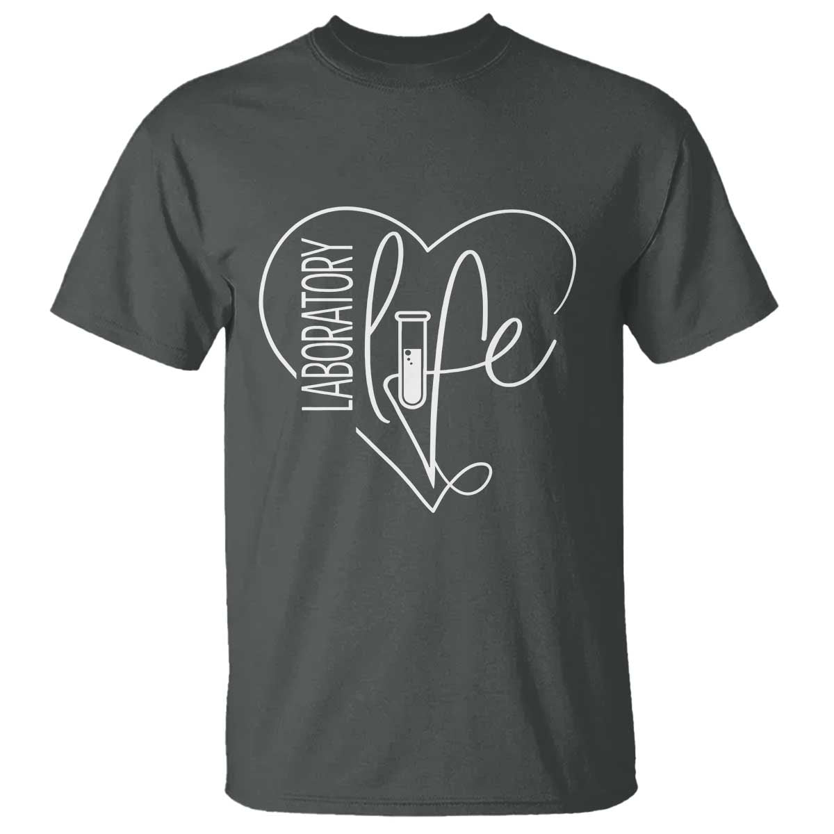 Funny Laboratory Life Lab Chemistry Scientist T Shirt TS11 Dark Heather Print Your Wear