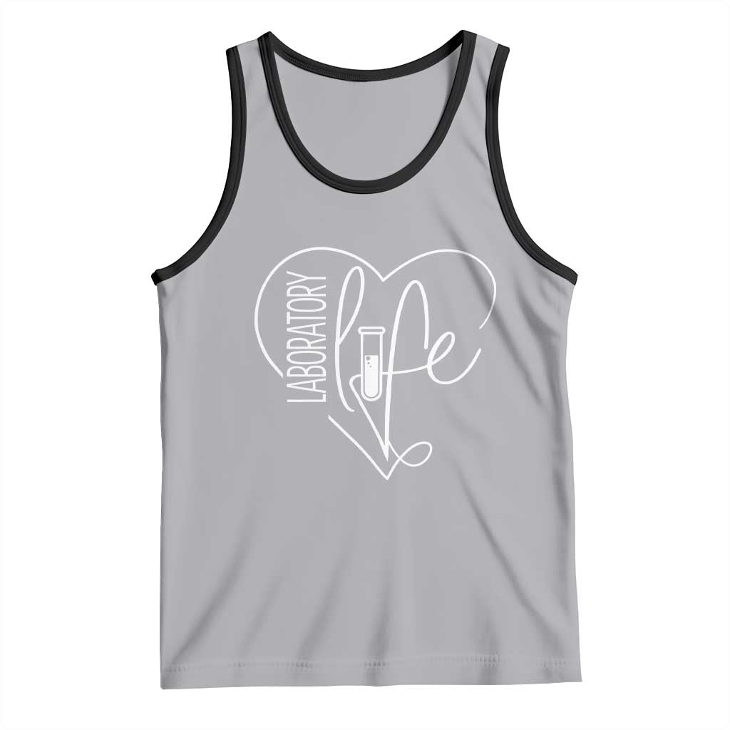 Funny Laboratory Life Lab Chemistry Scientist Tank Top TS11 Athletic Heather Black Print Your Wear