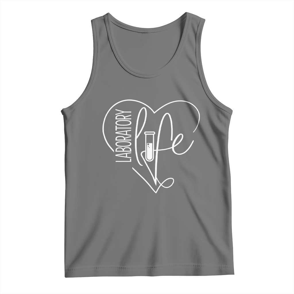 Funny Laboratory Life Lab Chemistry Scientist Tank Top TS11 Black Heather Print Your Wear