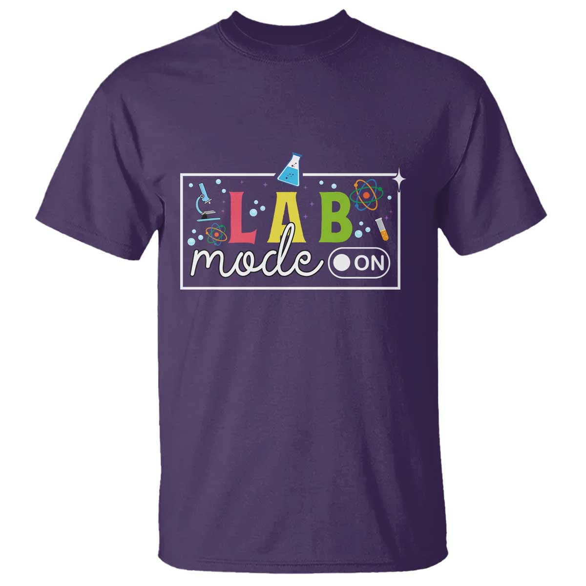 Funny Laboratory Scientist T Shirt Lab Mode On Chemistry Medical TS11 Purple Print Your Wear