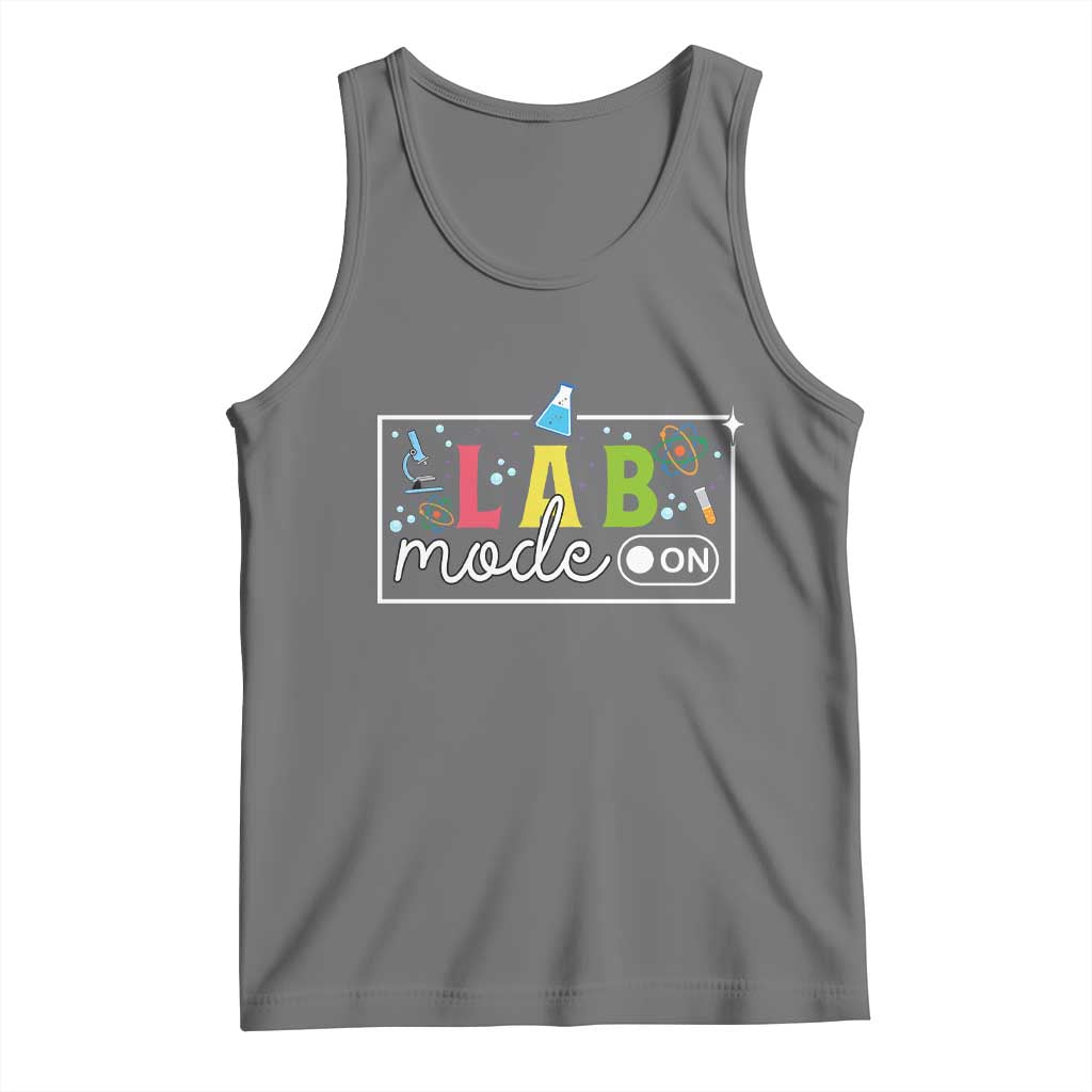 Funny Laboratory Scientist Tank Top Lab Mode On Chemistry Medical TS11 Black Heather Print Your Wear