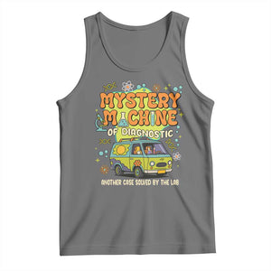 Funny Laboratory Week Scientist Tank Top Mystery Machine Of Diagnostic Chemistry Medical Van TS11 Black Heather Print Your Wear