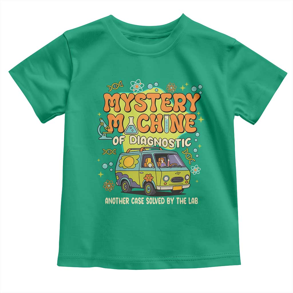Funny Laboratory Week Scientist Toddler T Shirt Mystery Machine Of Diagnostic Chemistry Medical Van TS11 Irish Green Print Your Wear