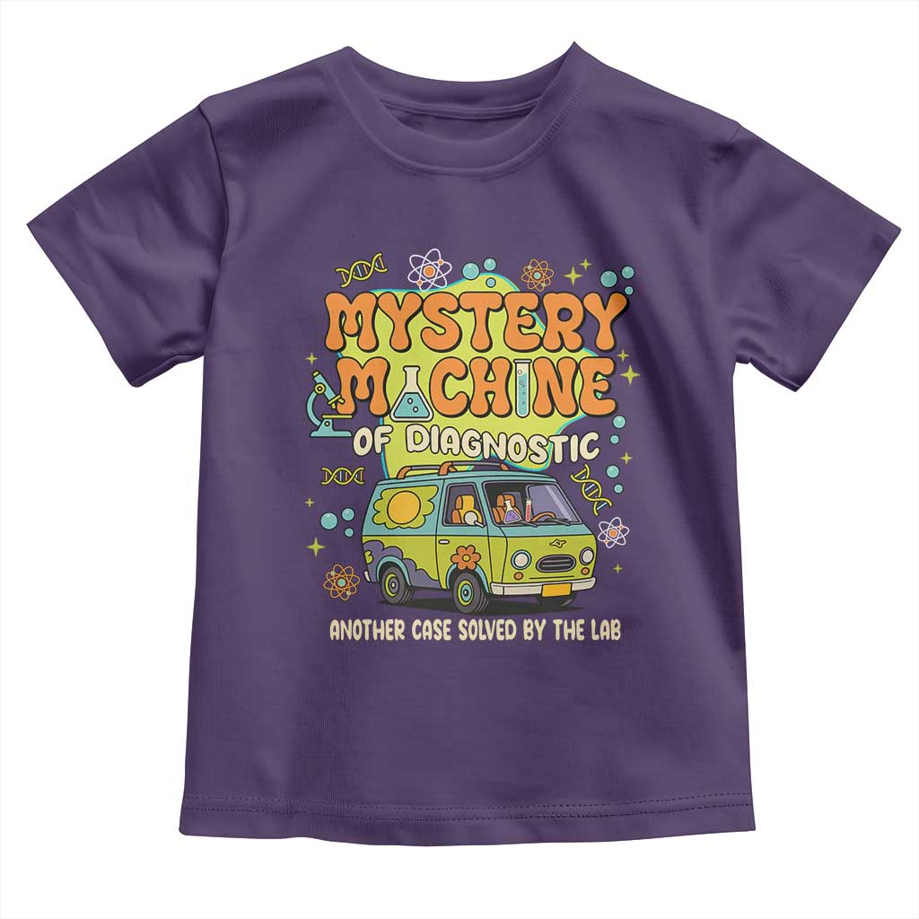 Funny Laboratory Week Scientist Toddler T Shirt Mystery Machine Of Diagnostic Chemistry Medical Van TS11 Purple Print Your Wear
