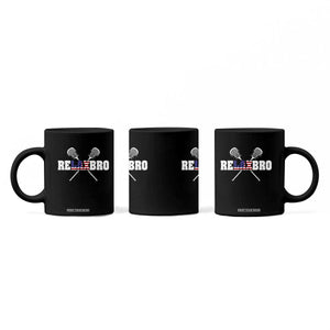 Funny Lacrosse Coffee Mug American Flag Relax Bro Lax Lover Joke TS10 Print Your Wear