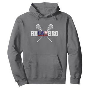 Funny Lacrosse Hoodie American Flag Relax Bro Lax Lover Joke TS10 Charcoal Print Your Wear