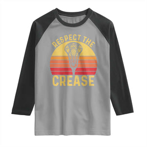 Funny Lacrosse Lax Goalie Goalkeeper Raglan Shirt Respect The Crease TS11 Sport Gray Black Print Your Wear
