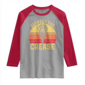 Funny Lacrosse Lax Goalie Goalkeeper Raglan Shirt Respect The Crease TS11 Sport Gray Red Print Your Wear