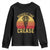 Funny Lacrosse Lax Goalie Goalkeeper Youth Sweatshirt Respect The Crease TS11 Black Print Your Wear