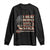 Funny Lacrosse Lax Long Sleeve Shirt I Beat People With A Stick Vintage American Flag TS11 Black Print Your Wear