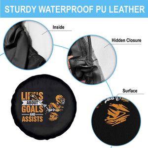 Funny Lacrosse Lax Player Spare Tire Cover Life's About Goals And Assists TS11 Print Your Wear