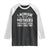 Funny Lacrosse Mothers Raglan Shirt Lax Moms Frightening Soccer Moms Since 1867 TS11 Black White Print Your Wear