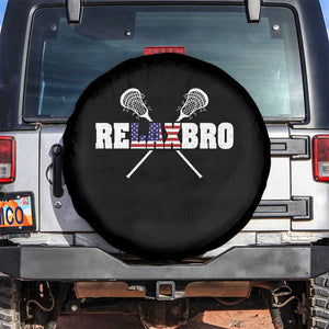 Funny Lacrosse Spare Tire Cover American Flag Relax Bro Lax Lover Joke TS10 No hole Black Print Your Wear