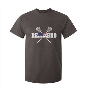 Funny Lacrosse T Shirt For Kid American Flag Relax Bro Lax Lover Joke TS10 Dark Chocolate Print Your Wear