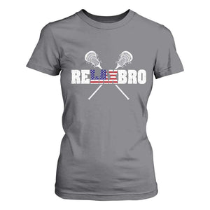 Funny Lacrosse T Shirt For Women American Flag Relax Bro Lax Lover Joke TS10 Charcoal Print Your Wear