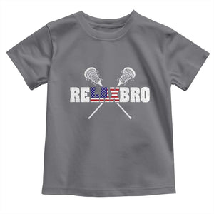 Funny Lacrosse Toddler T Shirt American Flag Relax Bro Lax Lover Joke TS10 Charcoal Print Your Wear