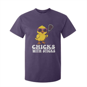 Funny Lax Girl T Shirt For Kid Chicks With Sticks Lacrosse Shooter TS11 Purple Print Your Wear