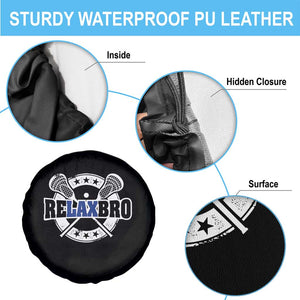 Funny Lax Lover Relax Bro Spare Tire Cover Lacrosse Joke TS11 Print Your Wear