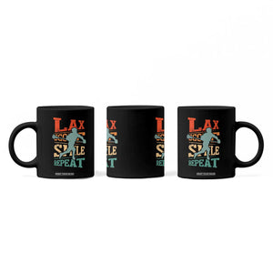 Funny Lax Score Smile Repeat Coffee Mug Lax Lacrosse Lover TS11 Print Your Wear
