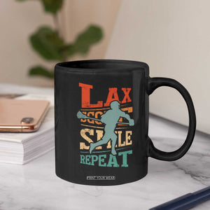 Funny Lax Score Smile Repeat Coffee Mug Lax Lacrosse Lover TS11 Print Your Wear