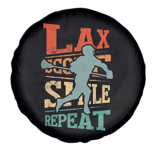 Funny Lax Score Smile Repeat Spare Tire Cover Lax Lacrosse Lover TS11 Print Your Wear