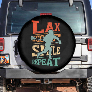 Funny Lax Score Smile Repeat Spare Tire Cover Lax Lacrosse Lover TS11 No hole Black Print Your Wear