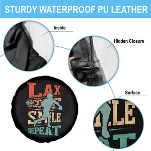Funny Lax Score Smile Repeat Spare Tire Cover Lax Lacrosse Lover TS11 Print Your Wear