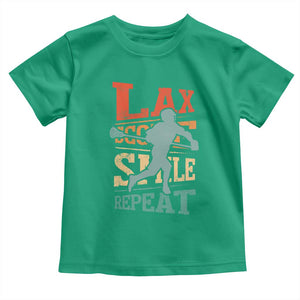 Funny Lax Score Smile Repeat Toddler T Shirt Lax Lacrosse Lover TS11 Irish Green Print Your Wear