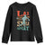 Funny Lax Score Smile Repeat Youth Sweatshirt Lax Lacrosse Lover TS11 Black Print Your Wear