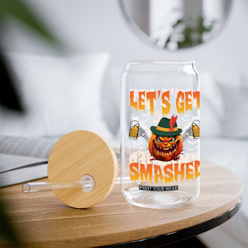 Funny Let's Get Smashed Glass Can Oktoberfest Pumpkin Beer Tyrolean Hat TS11 Print Your Wear