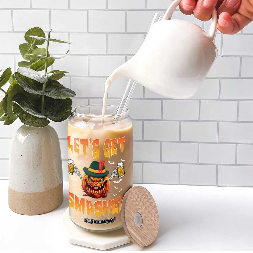 Funny Let's Get Smashed Glass Can Oktoberfest Pumpkin Beer Tyrolean Hat TS11 Print Your Wear