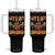 Funny Let's Get Smashed Tumbler With Handle Oktoberfest Pumpkin Beer Tyrolean Hat TS11 One Size: 40 oz Black Print Your Wear