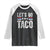 Funny Let's Go Taco Always Chickens Out Raglan Shirt Vintage Star Stripes TS11 Black White Print Your Wear