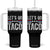 Funny Let's Go Taco Always Chickens Out Tumbler With Handle Vintage Star Stripes TS11 One Size: 40 oz Black Print Your Wear