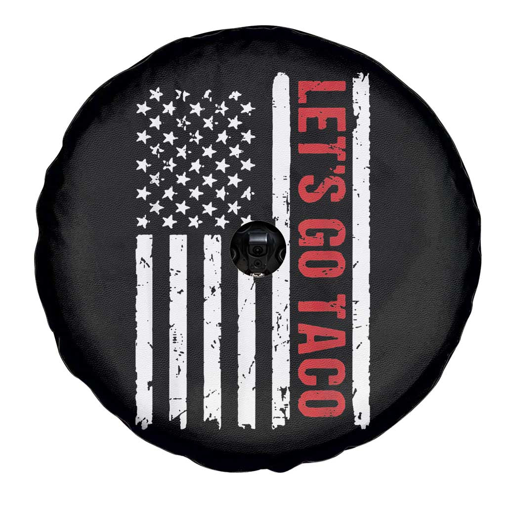 Funny Let's Go Taco Spare Tire Cover Stars and Stripes Political Satire TS02 Print Your Wear
