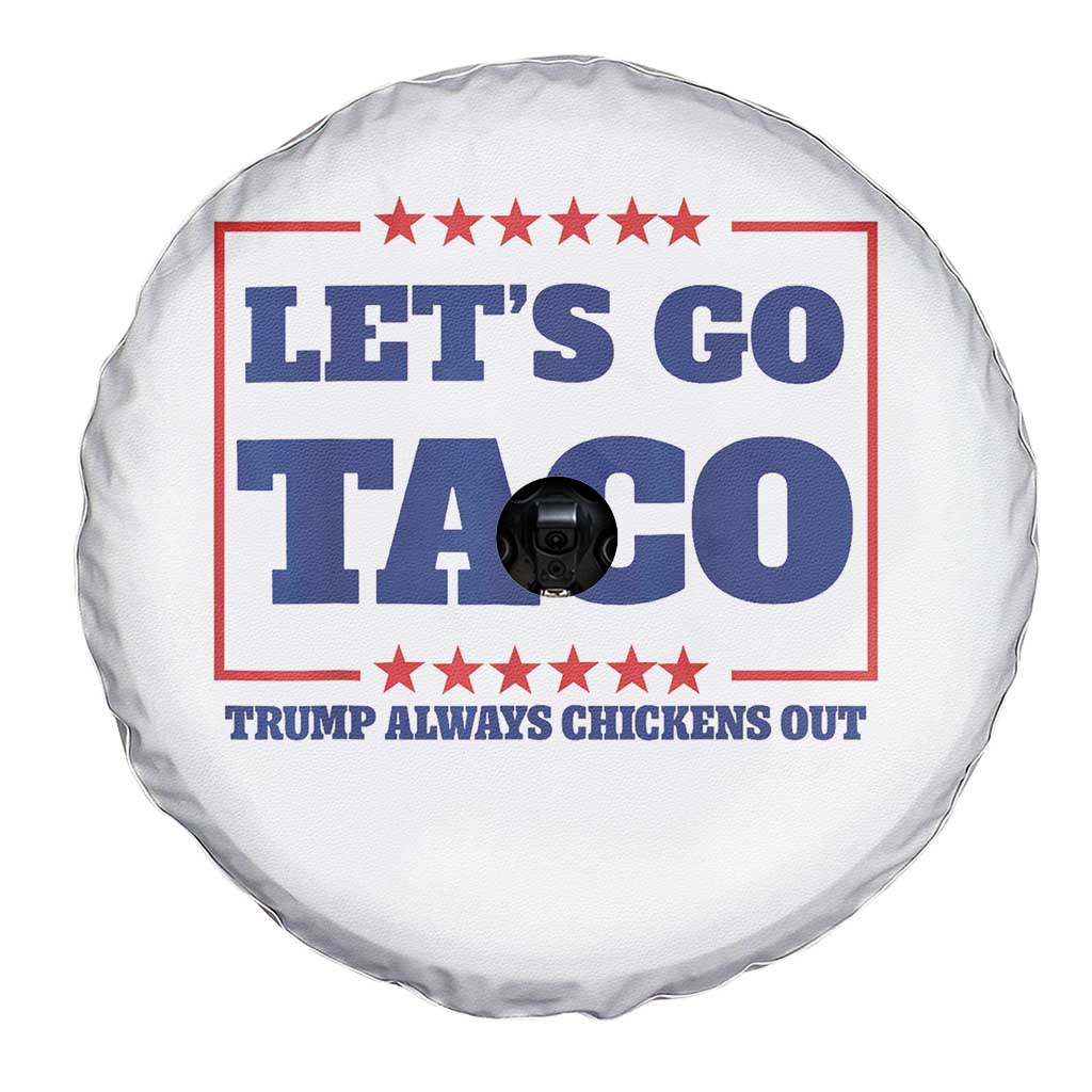 Funny Let's Go Taco Spare Tire Cover Tacos for President Humor TS02 Print Your Wear